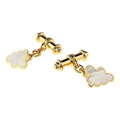 Mother-of-Pearl Gold Vermeil Cloud Cufflinks 4