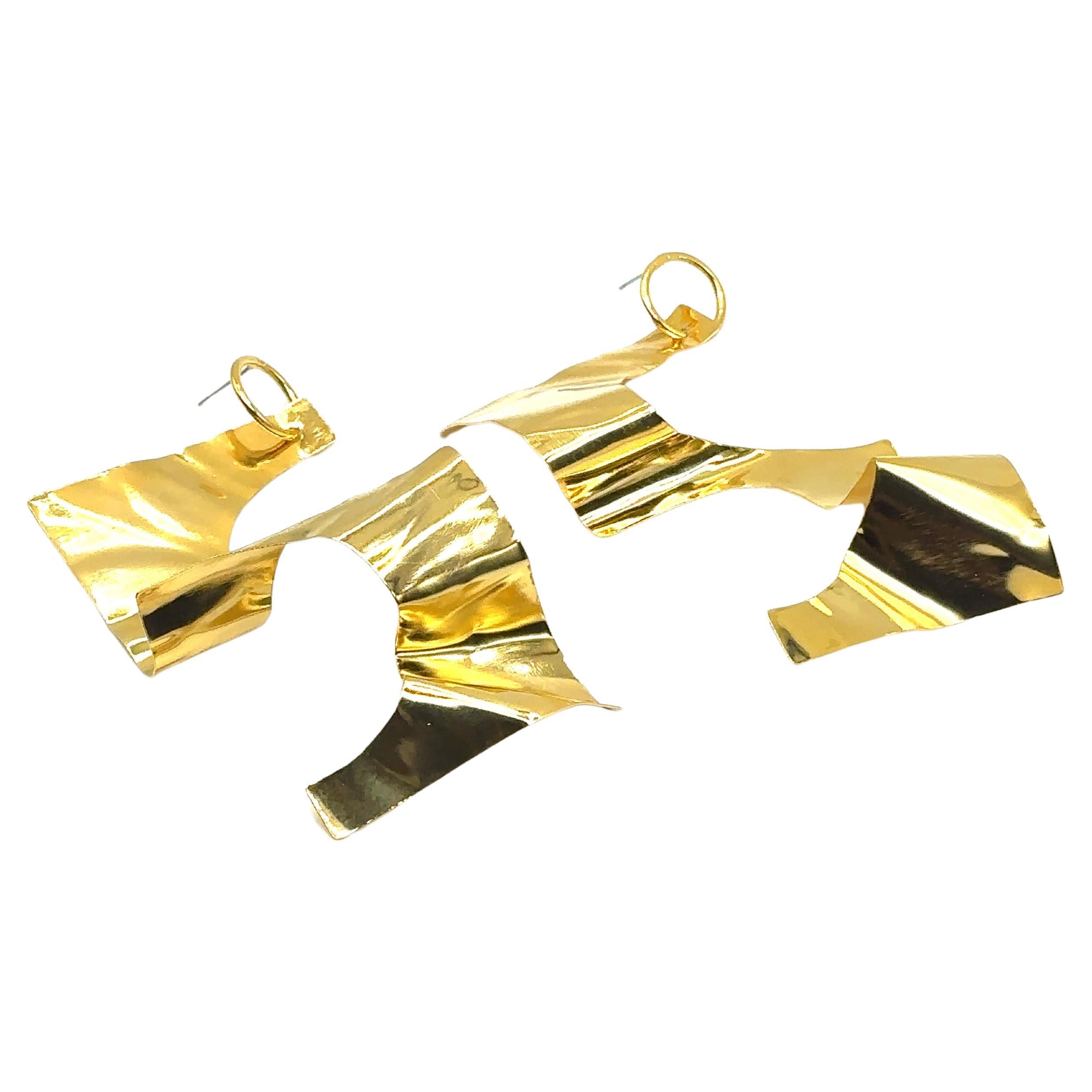 Serena - Dangle Earrings 14k gold plated For Sale
