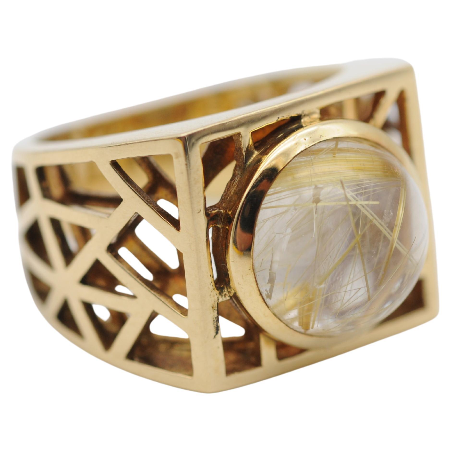 Fashionable Jette Joop Ring 18k Yellow Gold For Sale