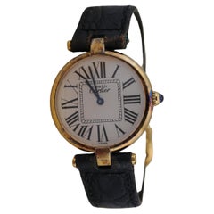Cartier Vintage Vendôme Quartz 30mm Vermeil WatchSwiss Made, with Box