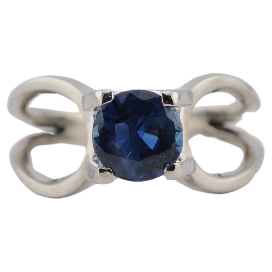 Goldring mit blauem Ceylon-Saphir  1.62ct im Angebot