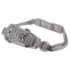 Gold Secret Watch Bracelet - Approx. 5.00 ctw Diamonds