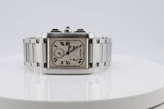 Reloj Cartier Tank Française Cronógrafo, ref. 2303, de acero y cuarzo