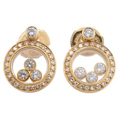 Chopard Vintage Happy Diamonds Earrings in 18K Gold