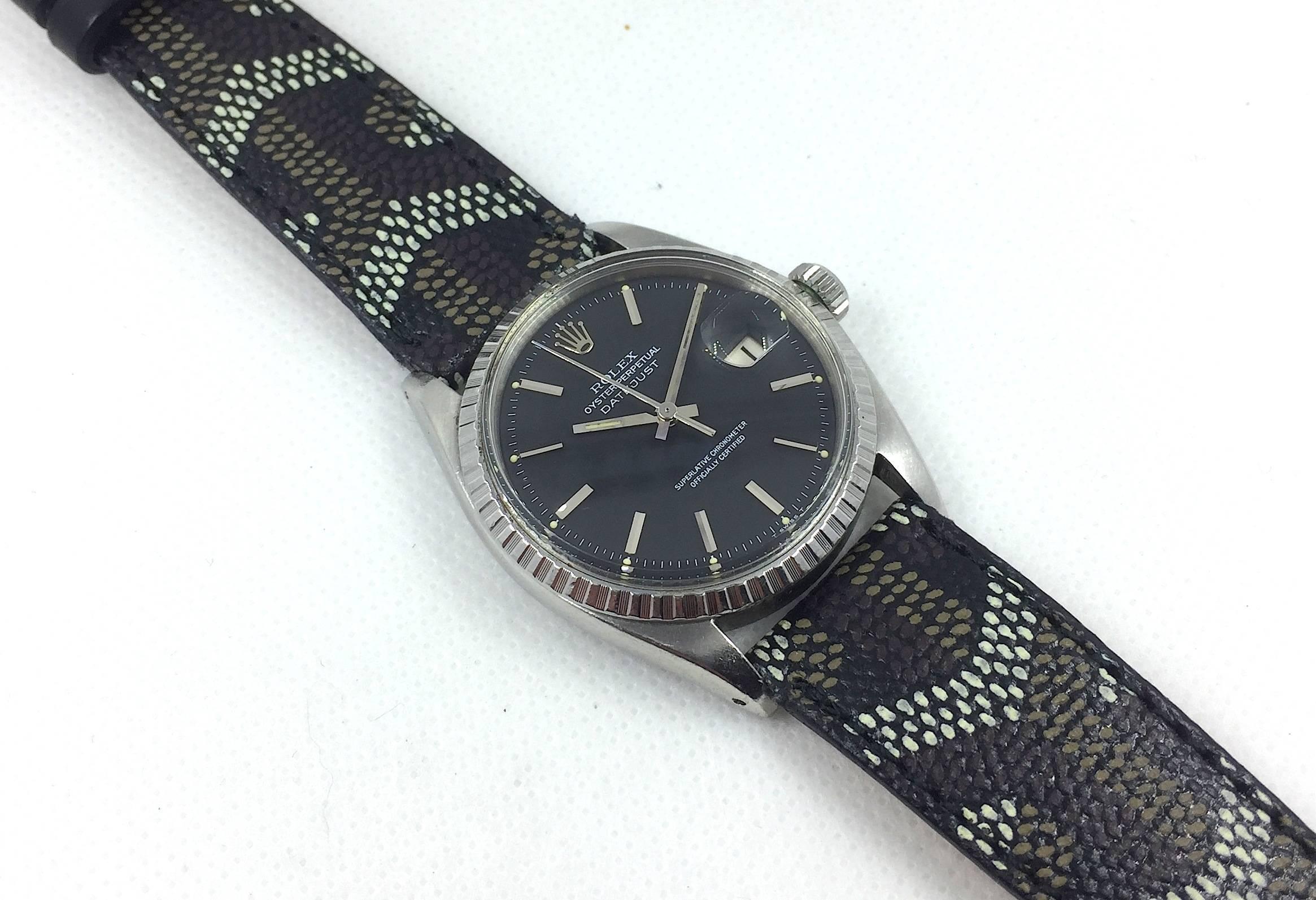 Rolex Stainless Steel Oyster Perpetual Datejust Automatic Wristwatch In Excellent Condition In New York, NY