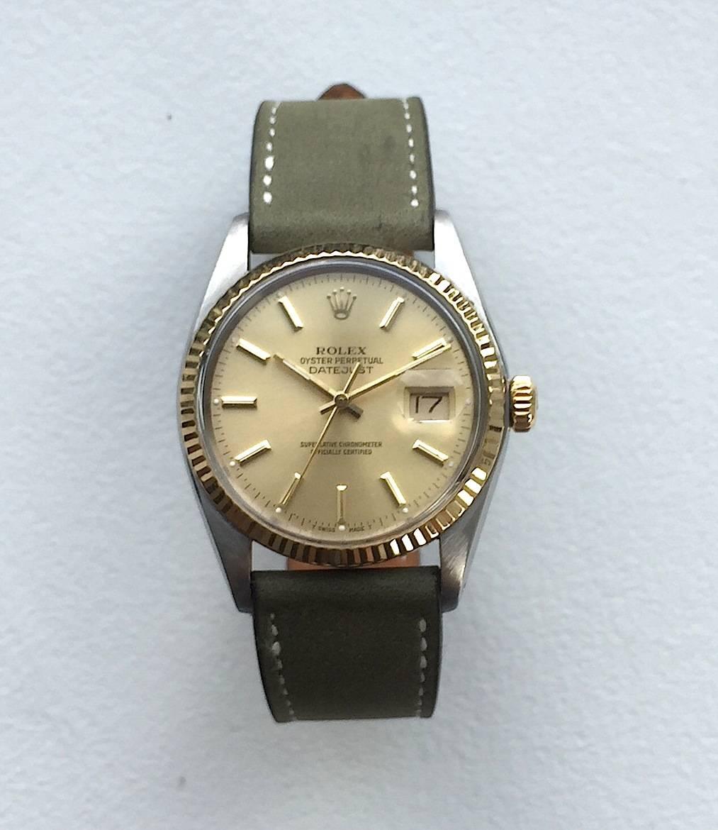Rolex Steel and Gold Oyster Perpetual Datejust Automatic Wristwatch 1