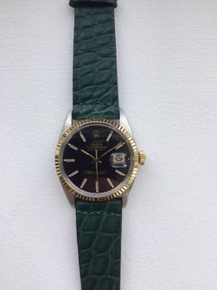 Rolex Steel and Gold Oyster Perpetual Datejust Wristwatch, 1970s