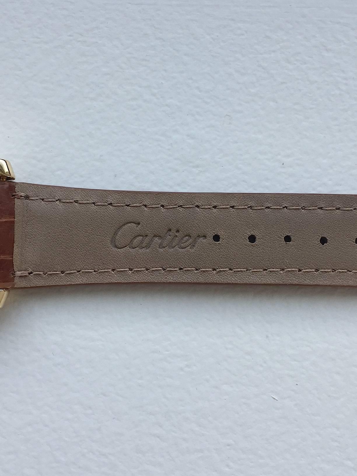 Cartier Ladies Yellow Gold Tank Francaise Midsize Quartz Wristwatch 1