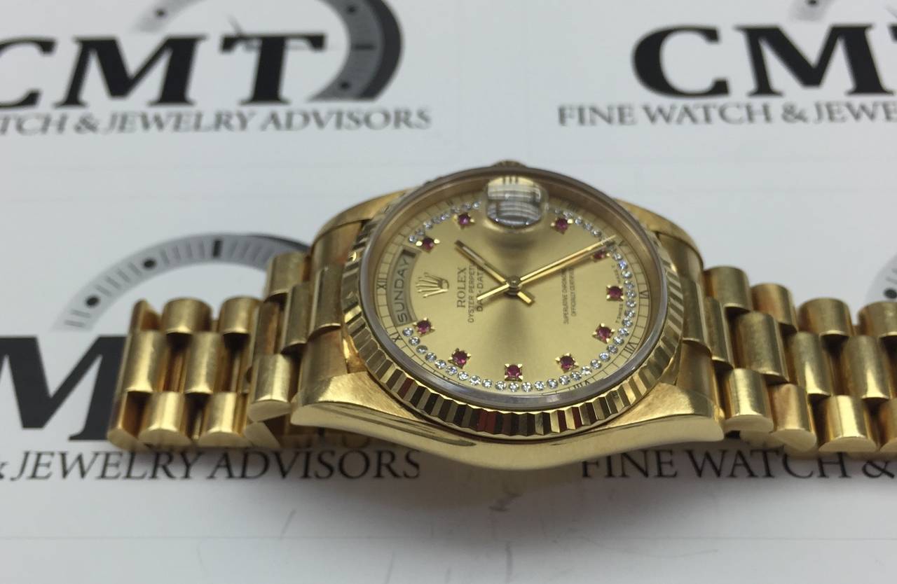 rolex ruby dial
