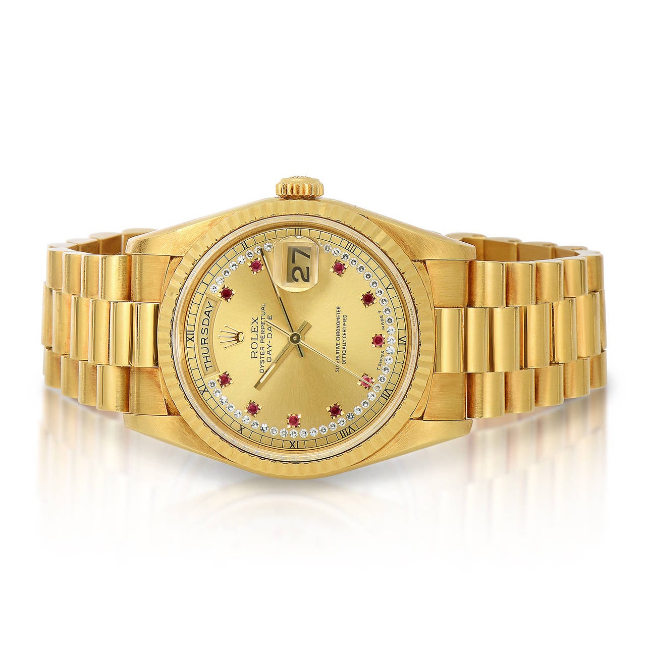 rolex presidential ruby