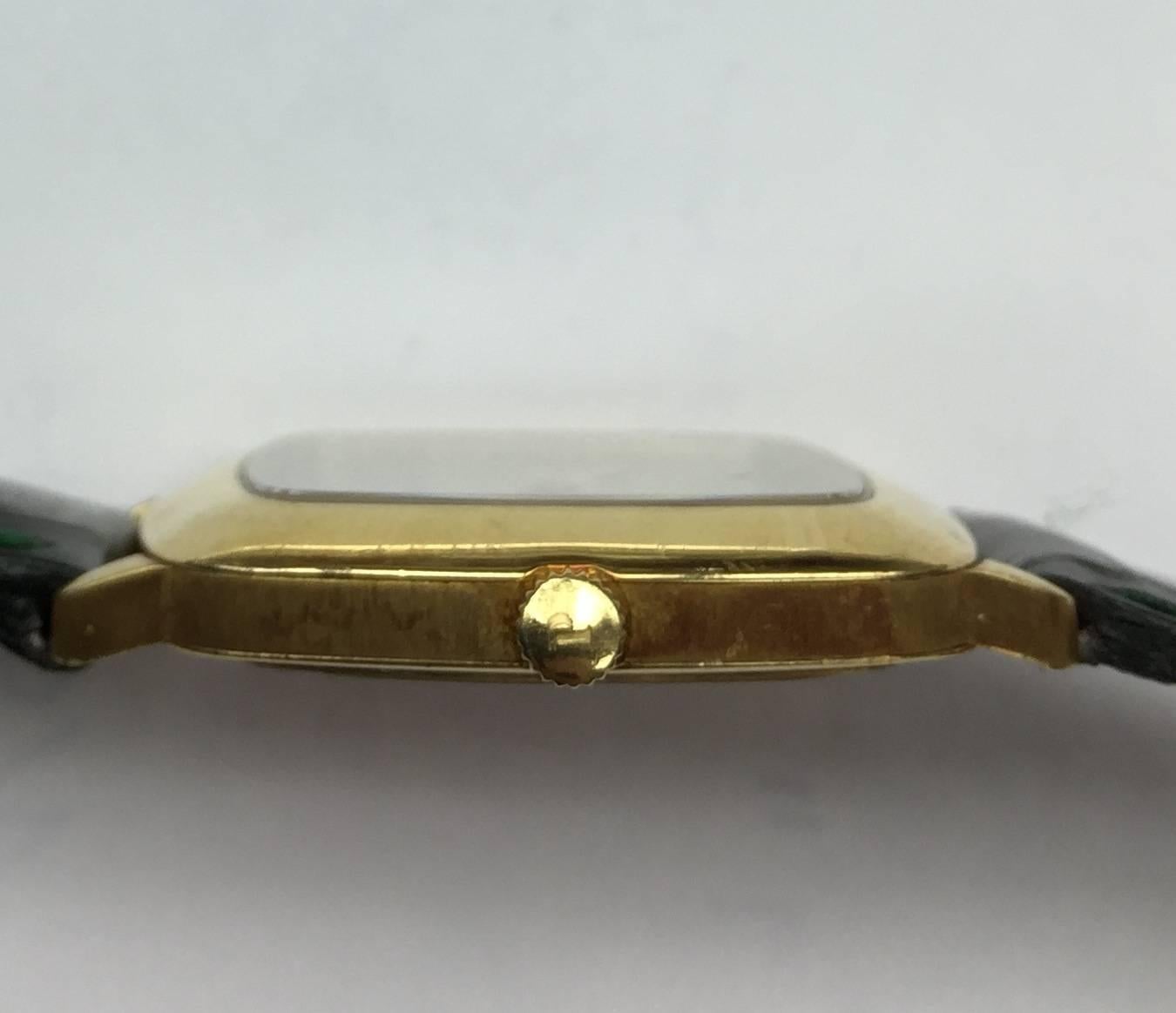 Women's Piaget Yellow Gold Malachite Dial Leggenda Panorama Wristwatch 