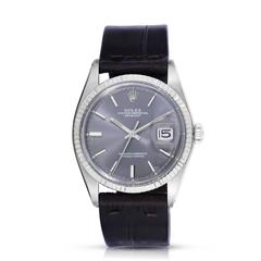 Rolex  White Gold Stainless Steel Oyster Perpetual Datejust Wristwatch