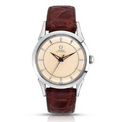 Omega Stainless Steel Automatic Dress Wristwatch
