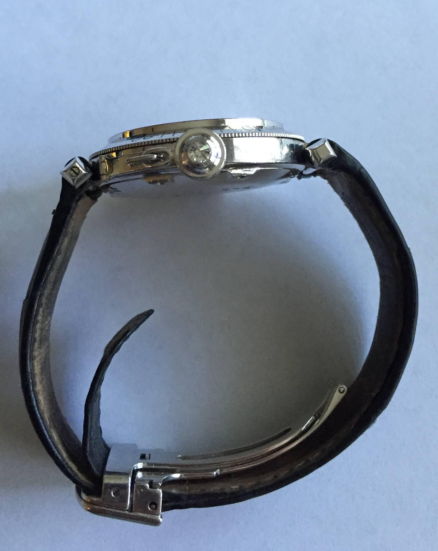 Cartier Lady's White Gold Diamond Stone Dial Pasha Wristwatch 1