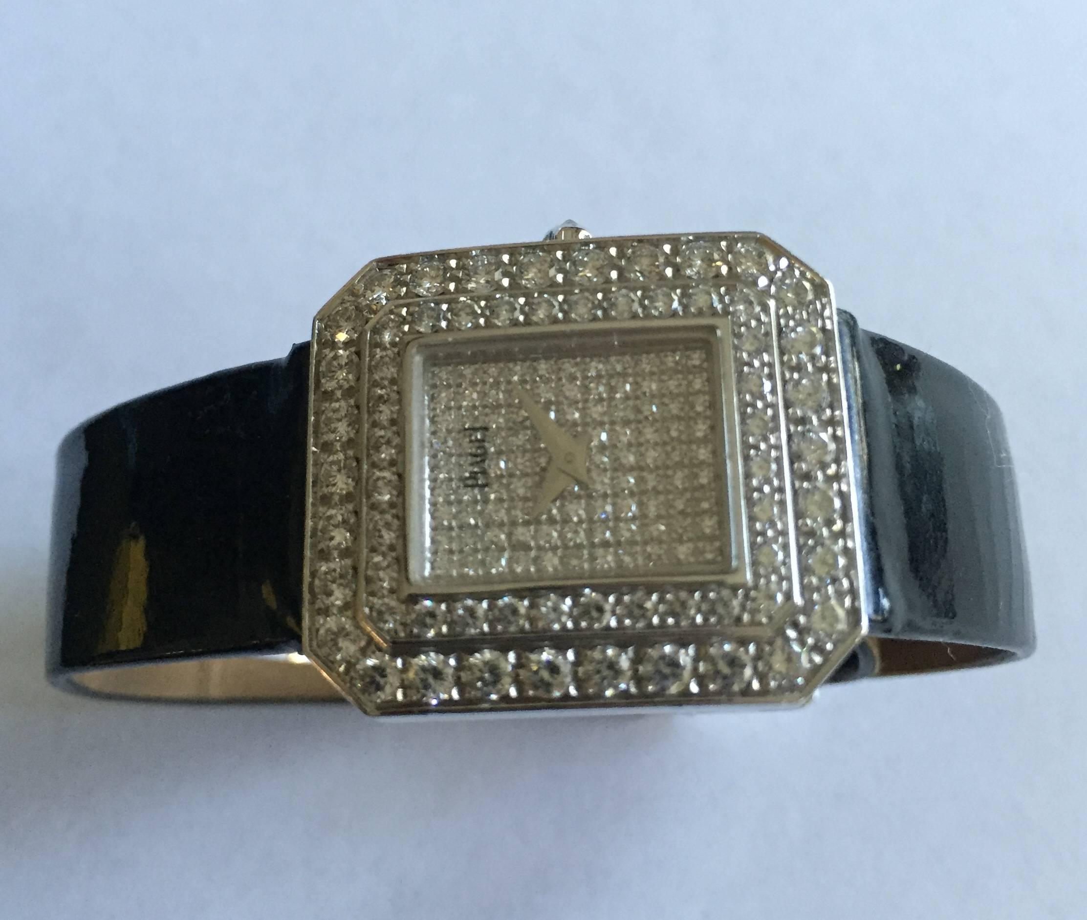 Piaget Lady's White Gold Diamond Protocole Dress Quartz Wristwatch 1
