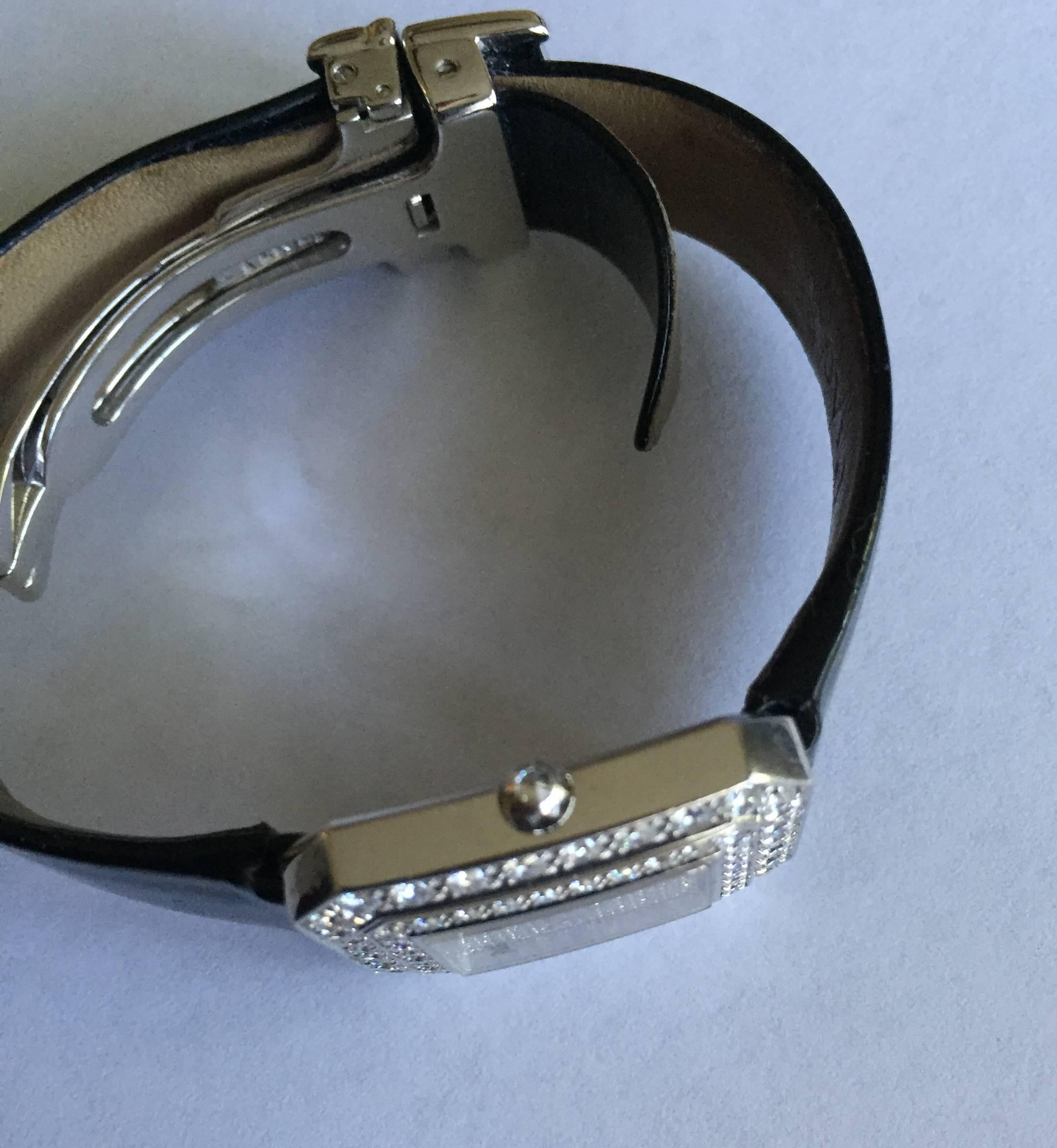 Piaget Lady's White Gold Diamond Protocole Dress Quartz Wristwatch 2