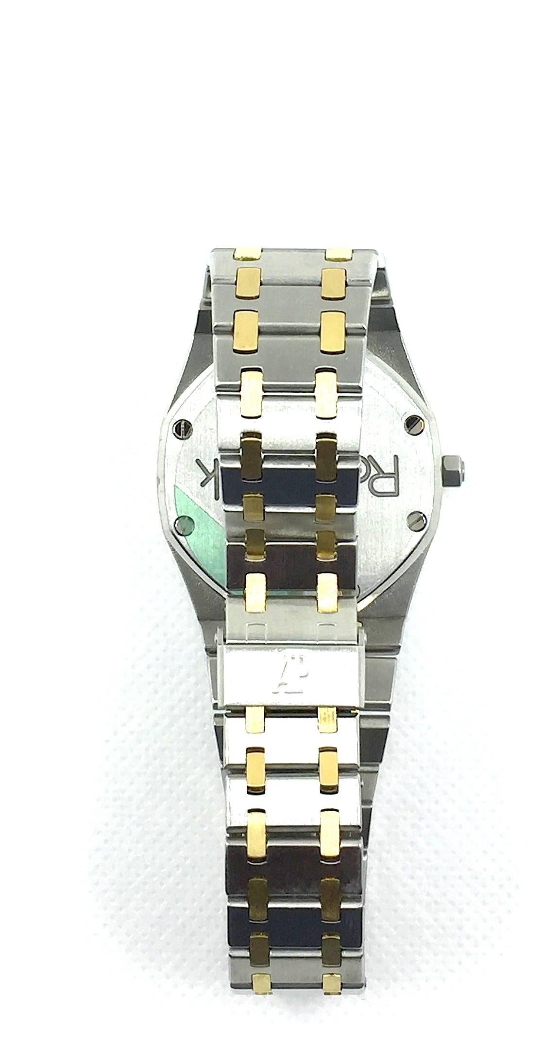 Audemars Piguet Yellow Gold Stainless Steel Royal Oak Automatic Wristwatch  2