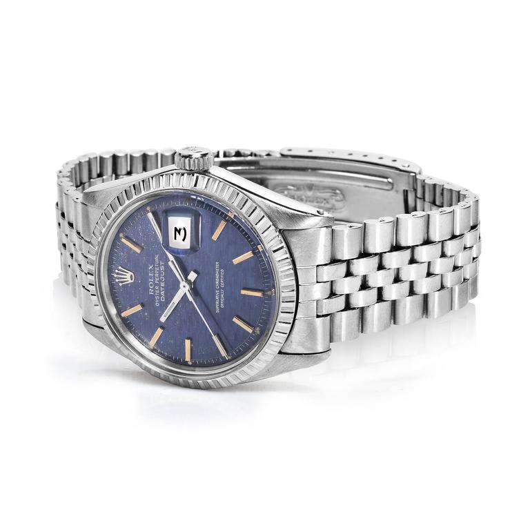 rolex blue wave dial