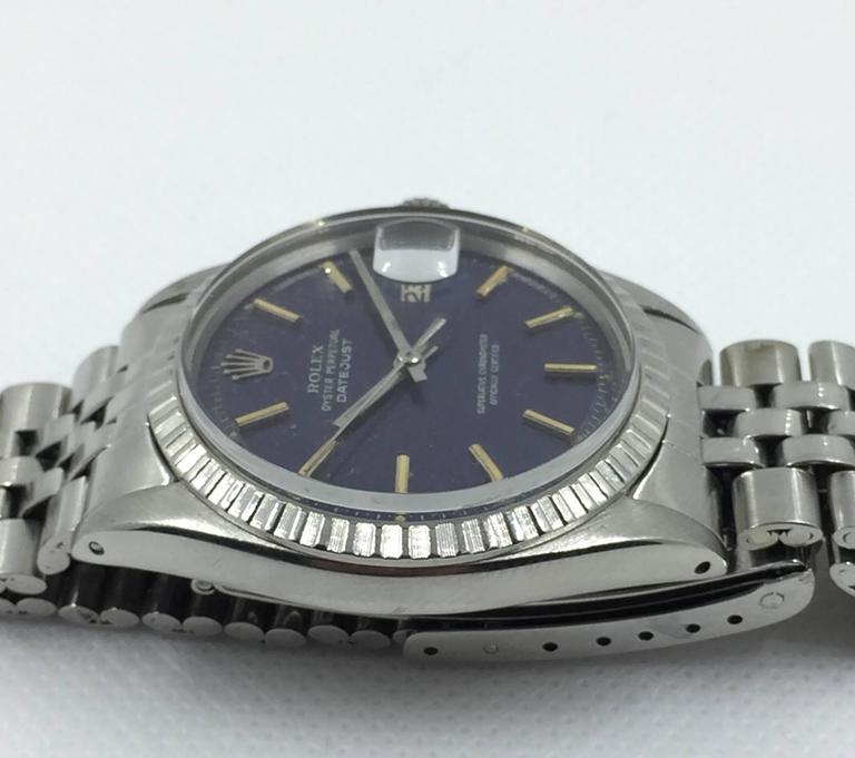 rolex blue wave dial