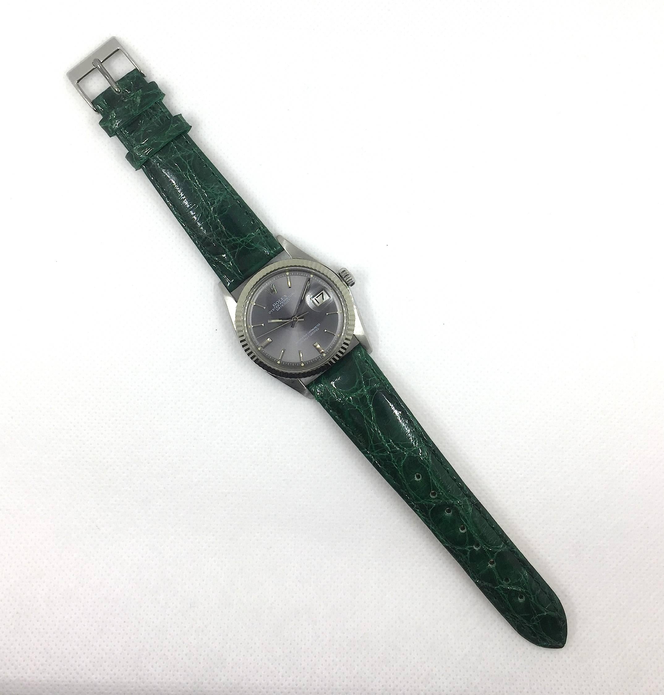 Women's or Men's Rolex Vintage Oyster Perpetual SS/18K Datejust Automatic Watch