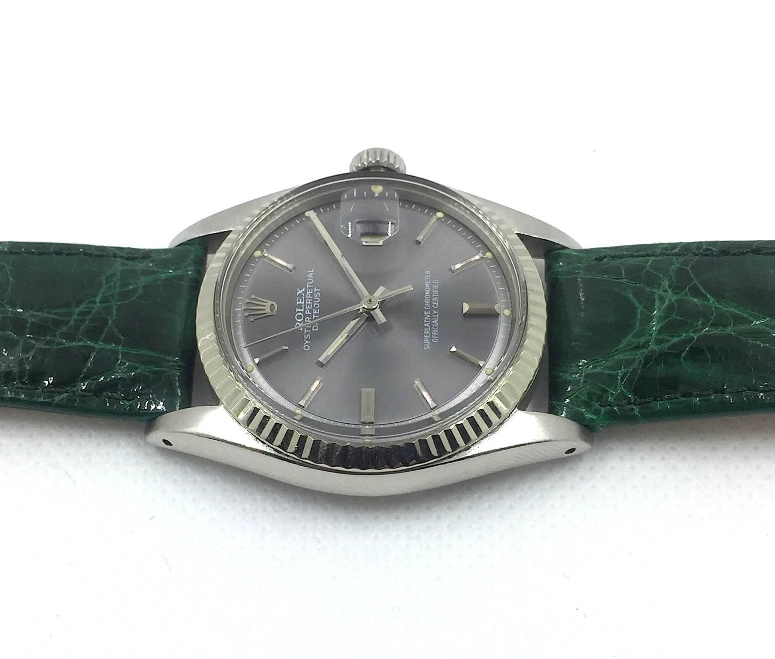 Rolex Vintage Oyster Perpetual SS/18K Datejust Automatic Watch 1