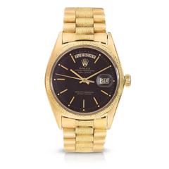 Rolex Yellow Gold Oyster Perpetual Day-Date Presidential Automatic Wristwatch