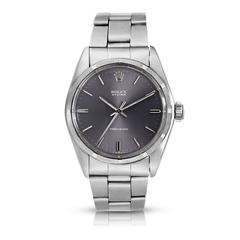 Rolex Stainless Steel Oyster Precision Manual Wind Wristwatch