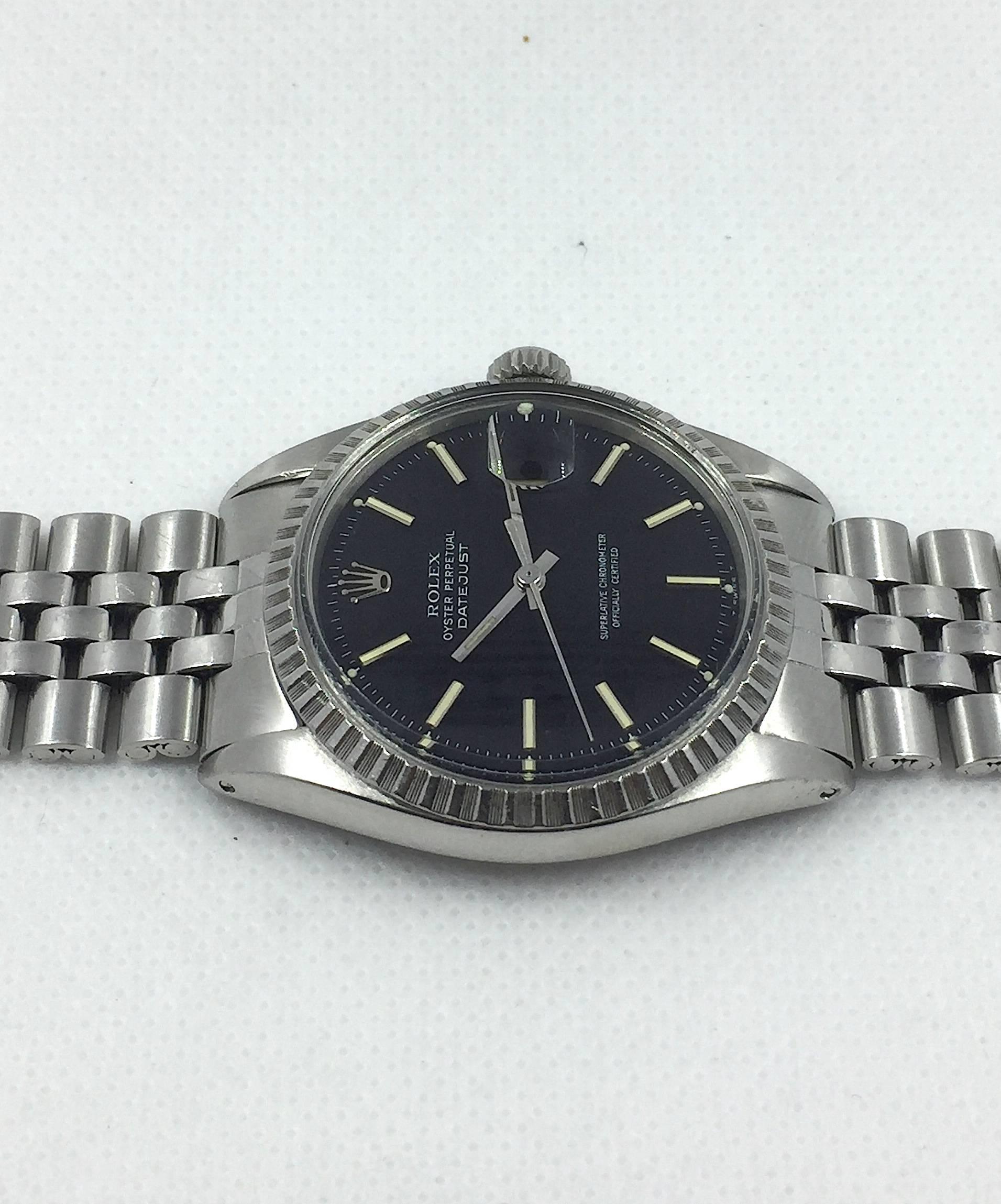 Rolex Stainless Steel Oyster Perpetual Datejust Automatic Wristwatch 1