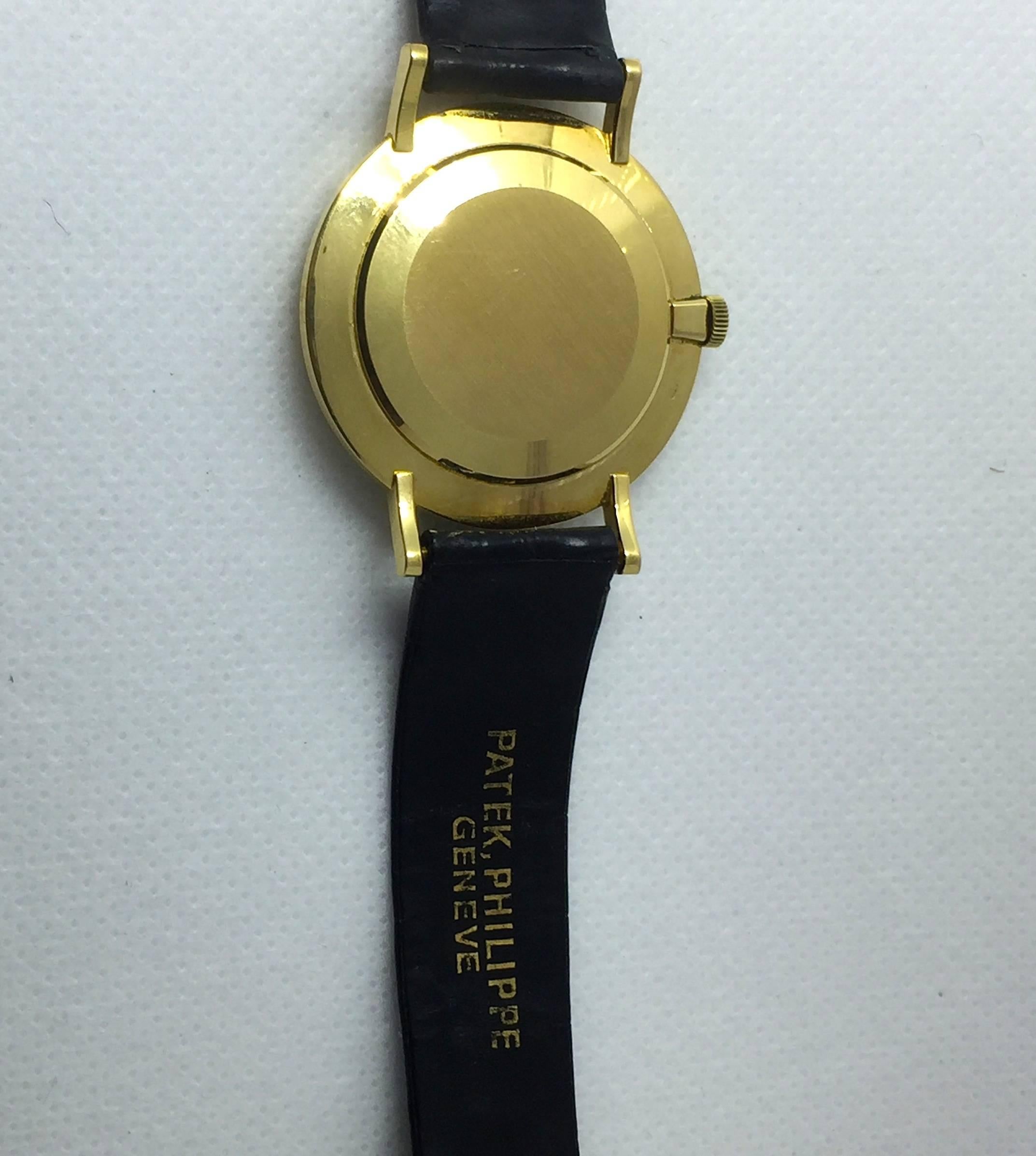 Patek Philippe & Co. Yellow Gold Calatrava Manual Wind Wristwatch 1