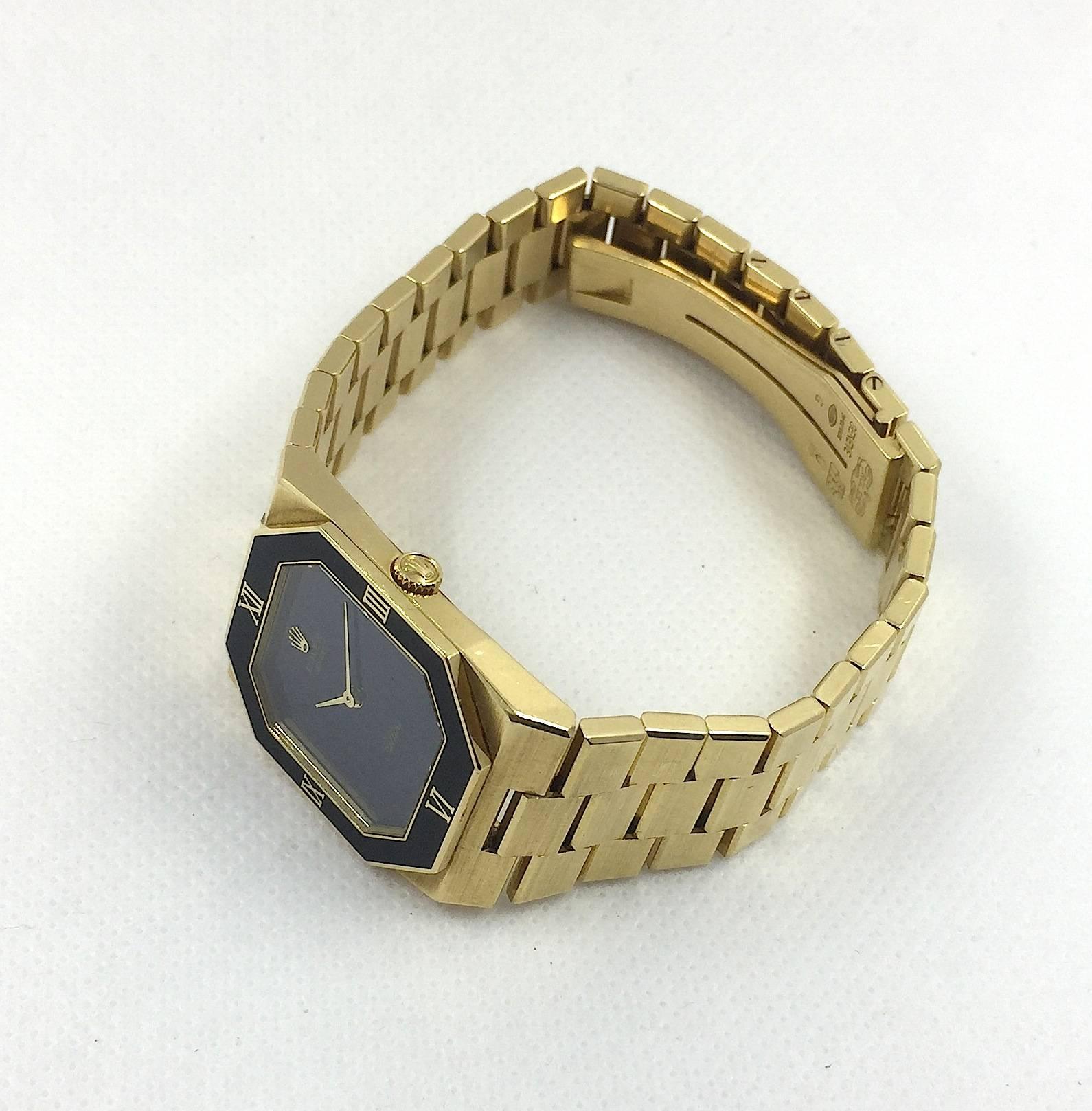 Rolex Yellow Gold Cellini Manual Wind Wristwatch In Excellent Condition For Sale In New York, NY