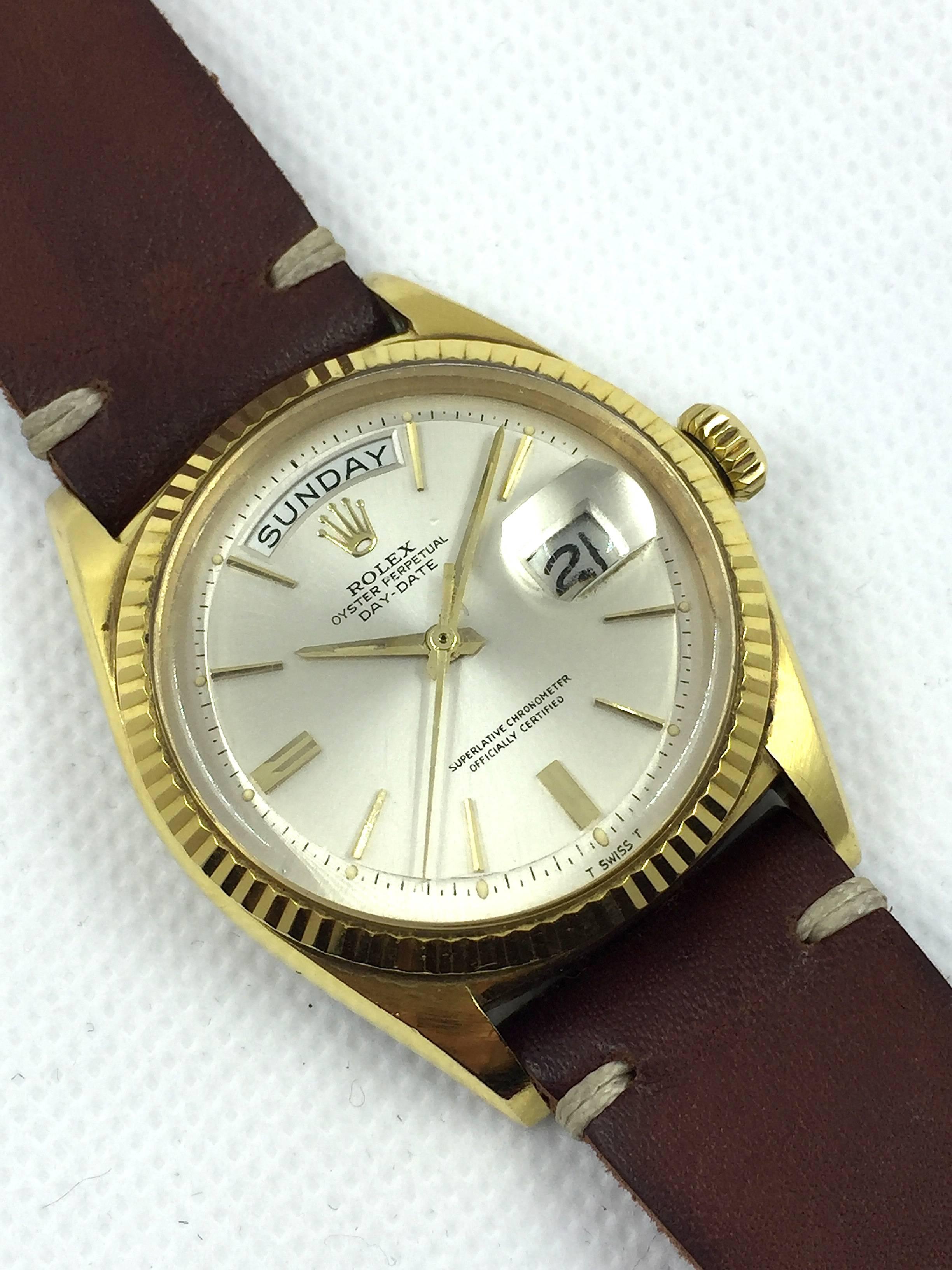 Rolex Yellow Gold Day-Date Chronometer Automatic Wristwatch  1
