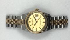 Rolex Rose Gold Stainless Steel Oyster Perpetual Datejust Automatic Wristwatch