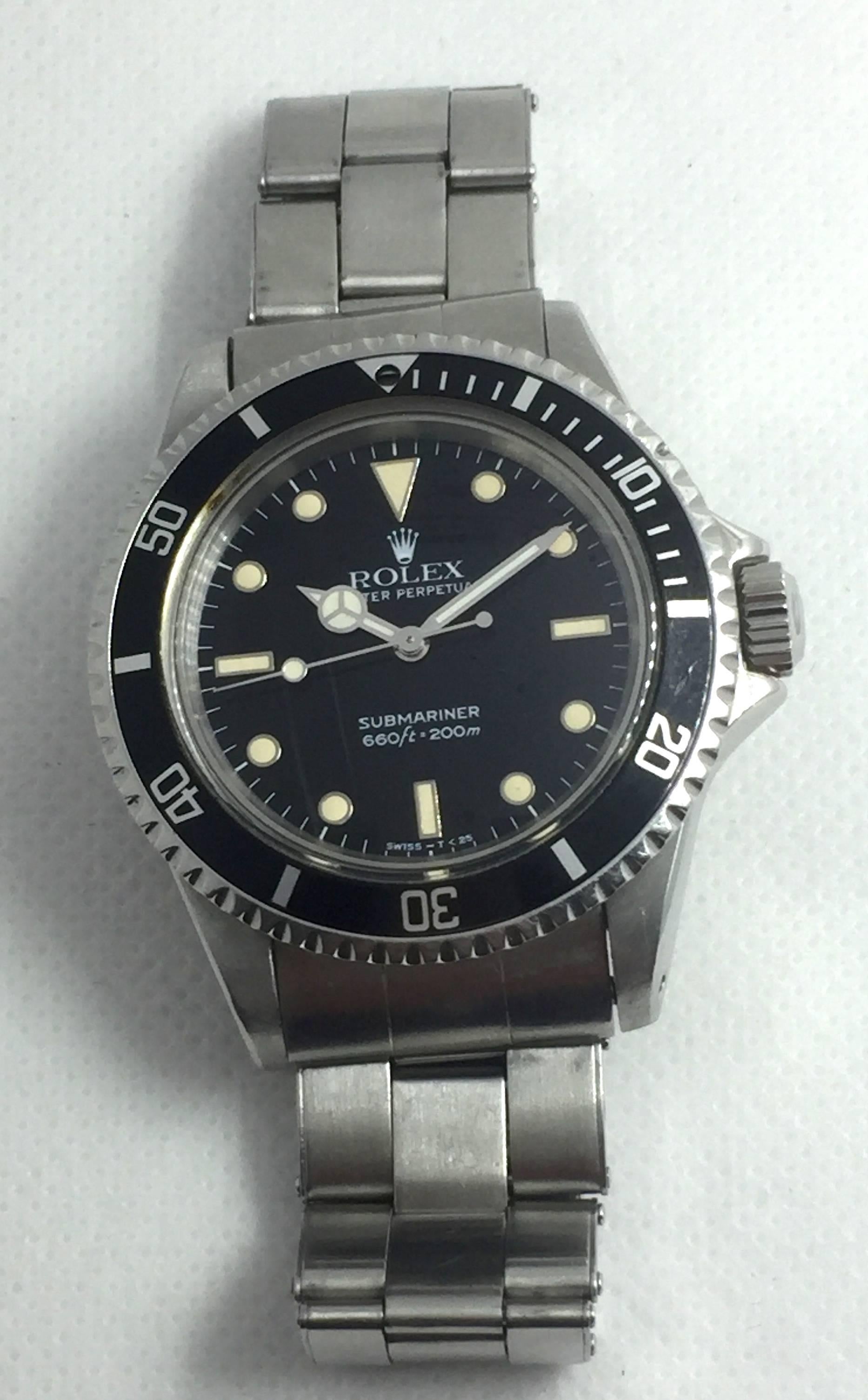 Rolex Stainless Steel Oyster Perpetual Submariner Automatic Wristwatch Ref 5513  1