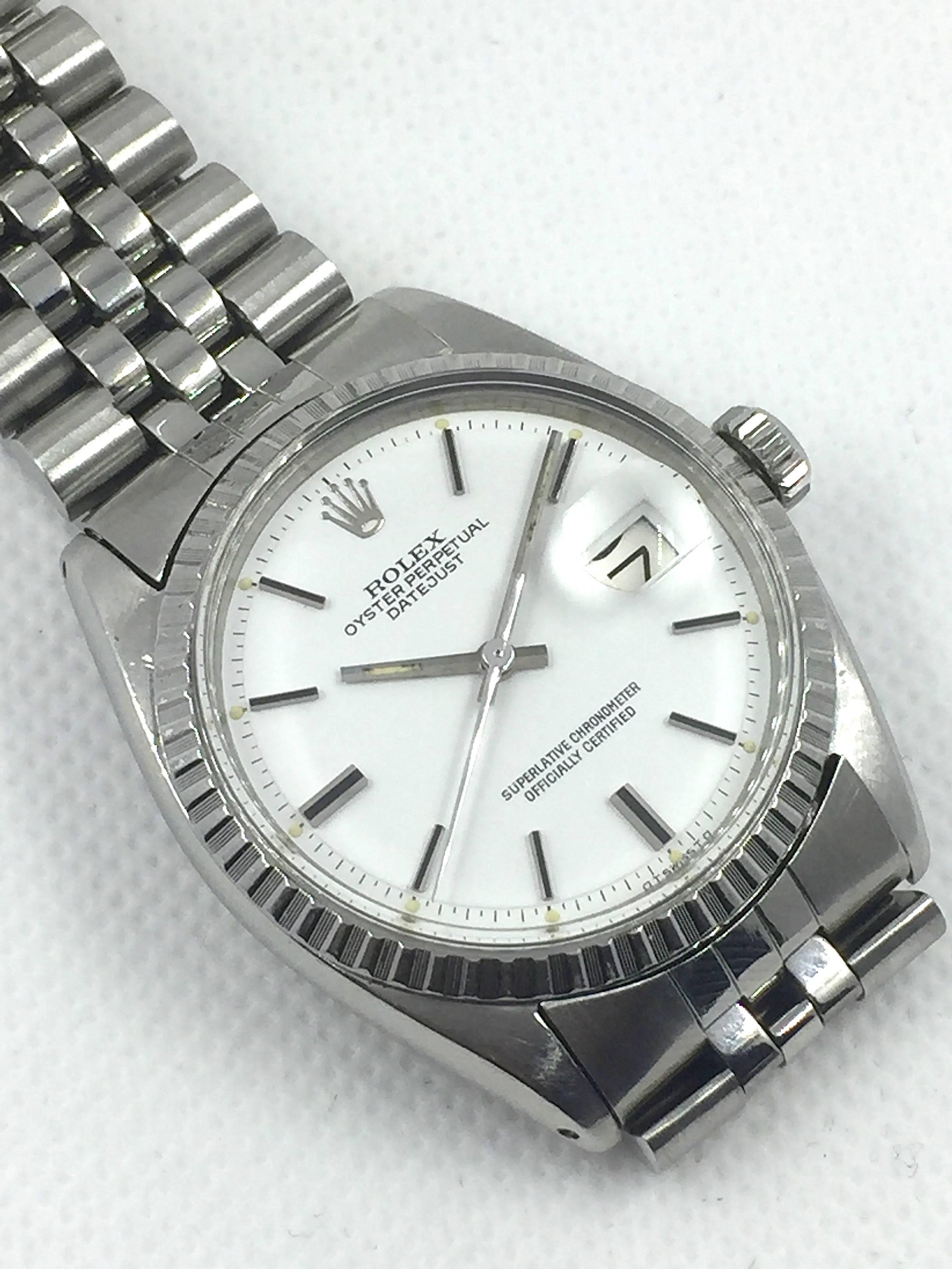 rolex oyster perpetual datejust stainless steel