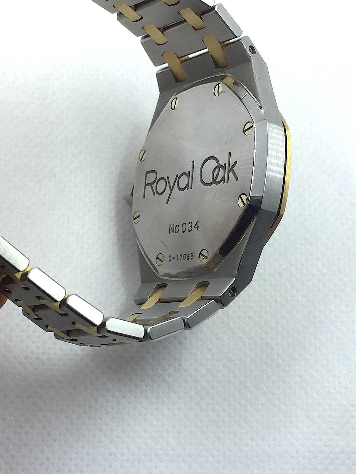 Audemars Piguet Steel and Gold Royal Oak Automatic Wristwatch, 1980s 3
