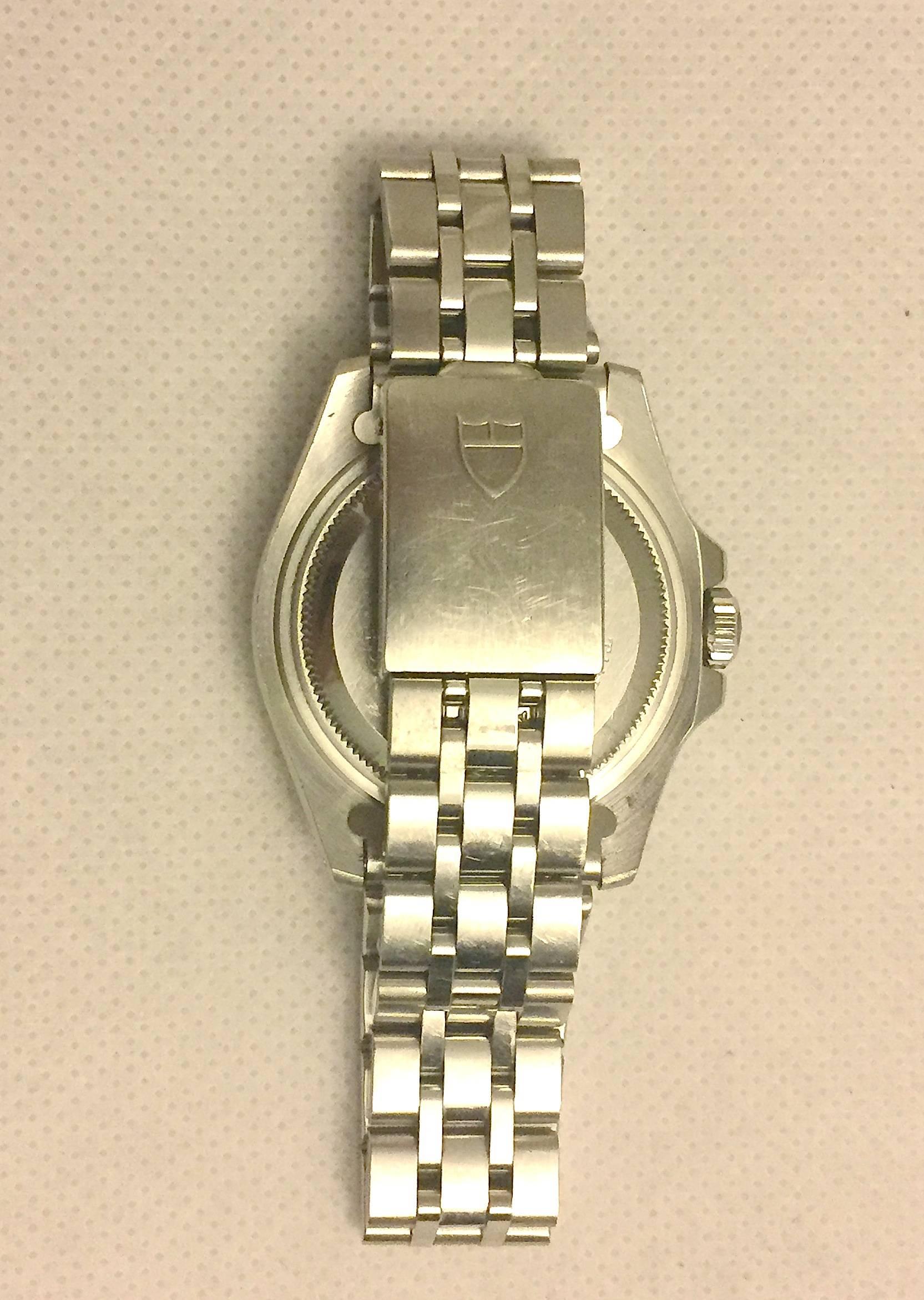 Tudor Stainless Steel Mini Sub Automatic Wristwatch In Excellent Condition In New York, NY