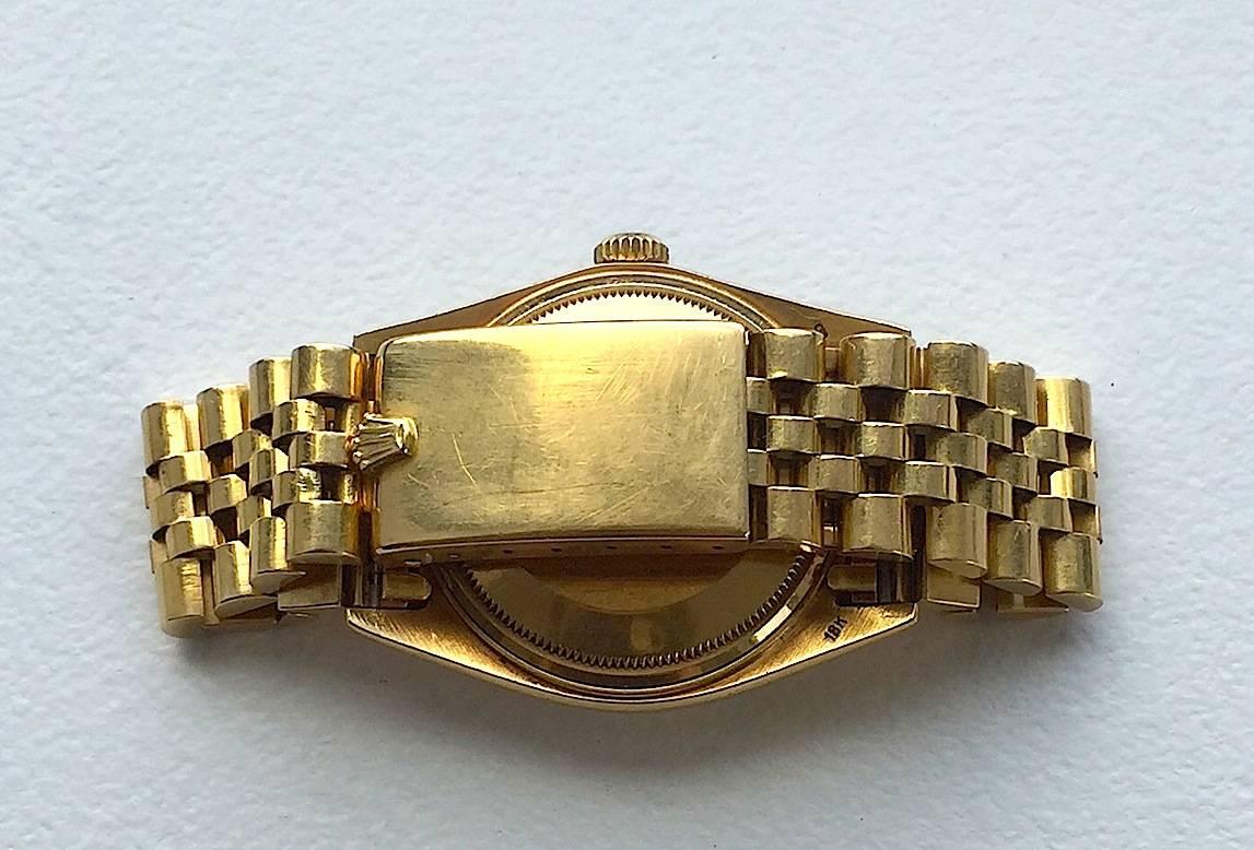 Rolex Yellow Gold Oyster Perpetual Datejust Automatic Wristwatch, 1970s 2