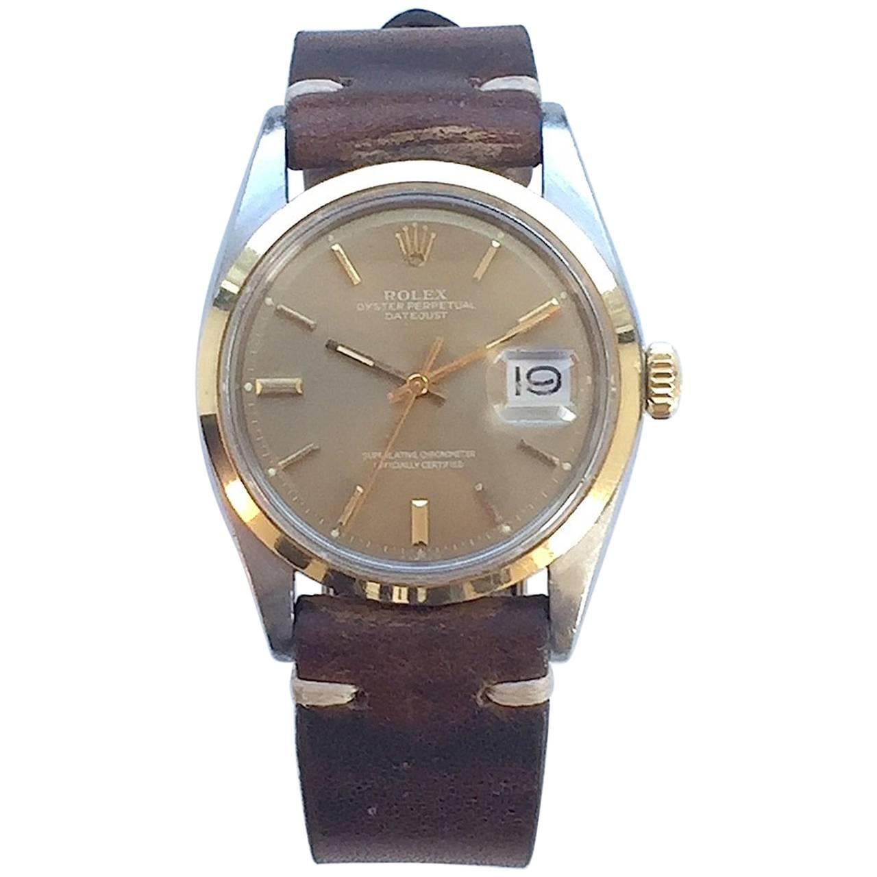 Rolex Two-Tone Oyster Perpetual Datejust Automatic Watch, 1970s