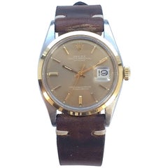 Retro Rolex Two-Tone Oyster Perpetual Datejust Automatic Watch, 1970s