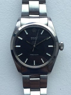 Rolex Stainless Steel Oyster Precision Manual Wind Wristwatch, 1970s