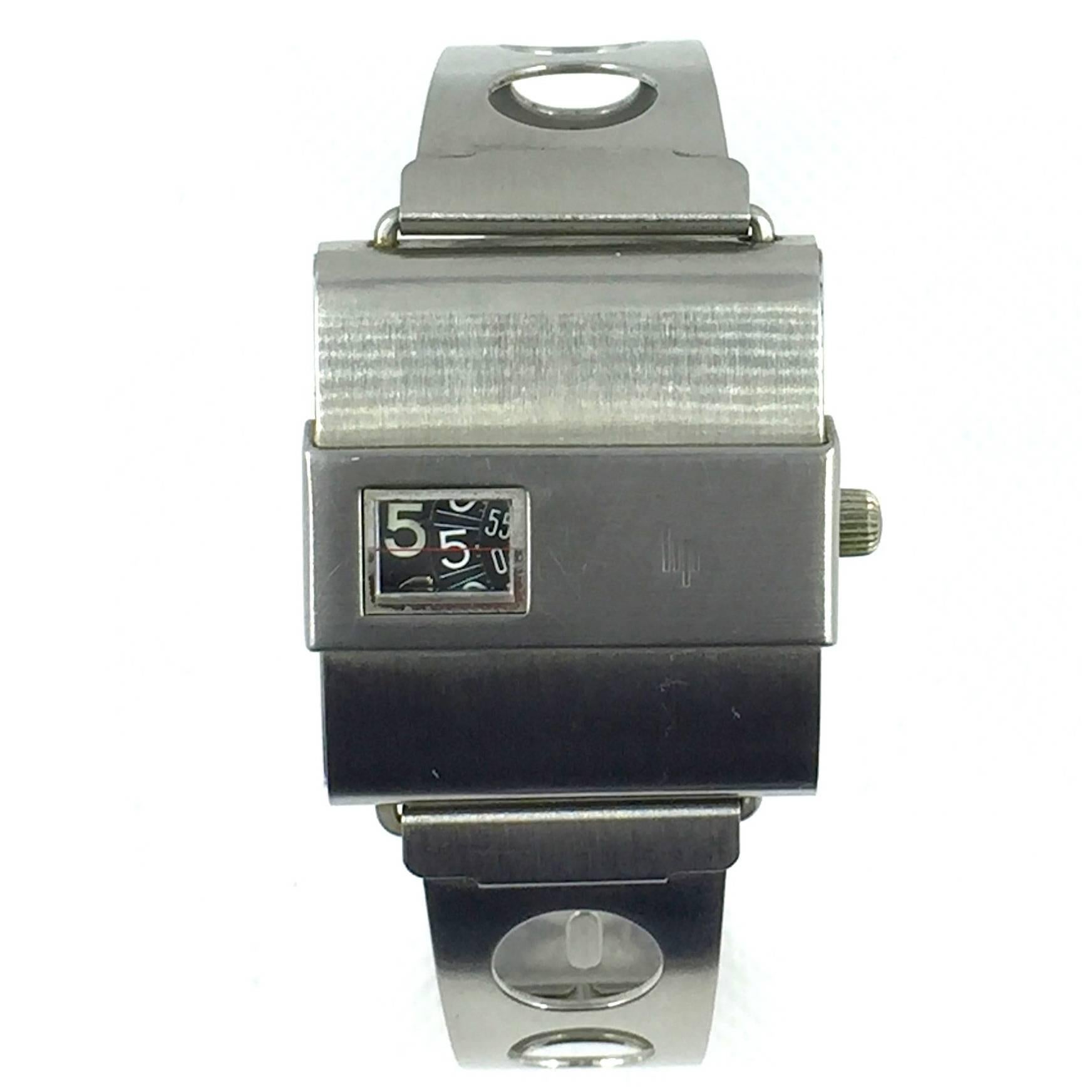 LIP Stainless Steel Manual Wind Wristwatch For Sale
