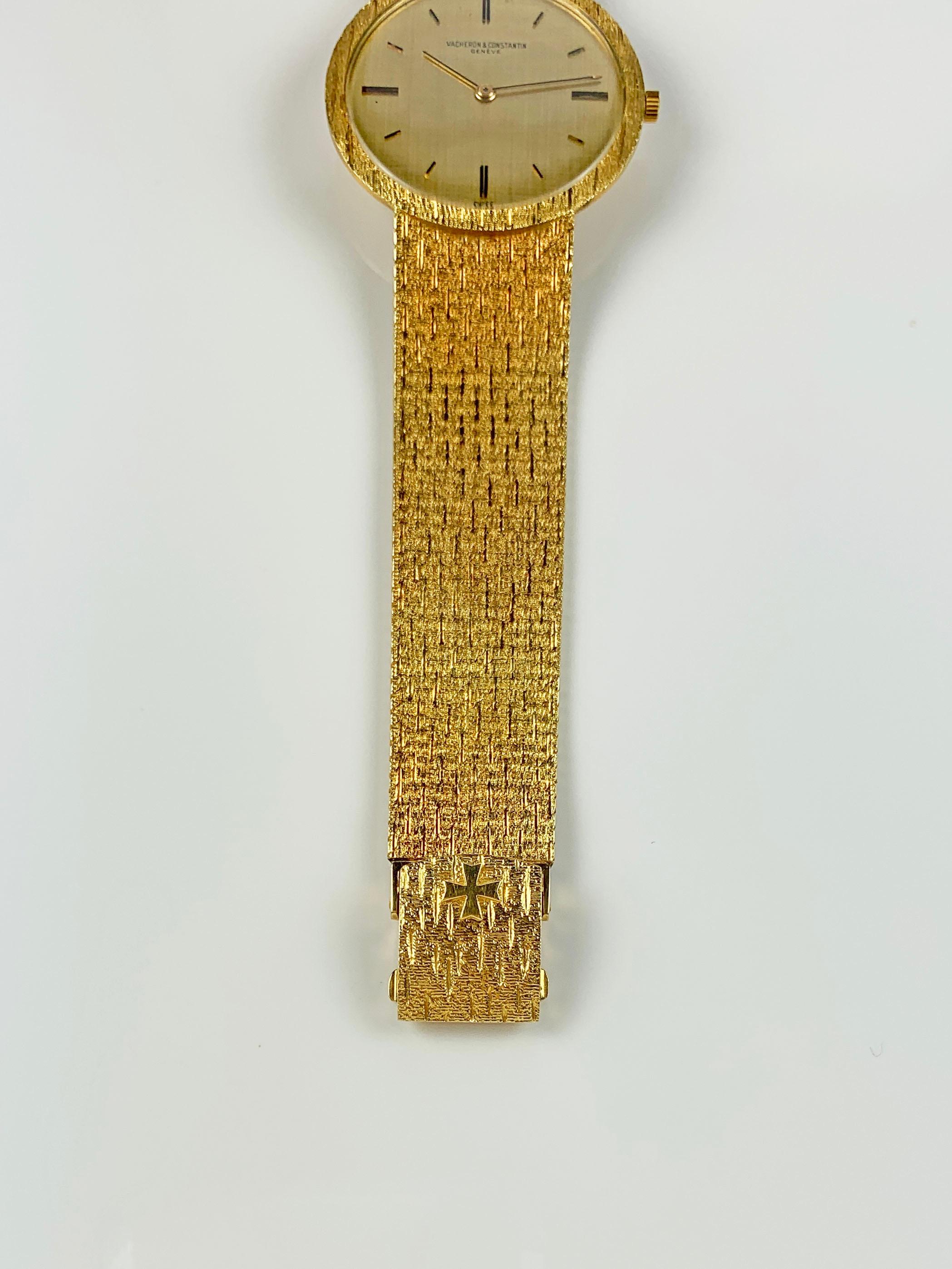 Vacheron Constantin 18 Karat Yellow Gold Ultra Thin Manual Wind Watch, 1960s For Sale 1
