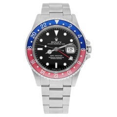 Rolex GMT-Master 40mm PEPSI Nero Orologio in acciaio inossidabile Blu/Rosso 16700 Anno 1995