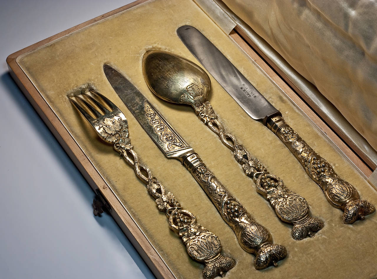 Women's 1840s Russian Imperial Silver Flatware Set