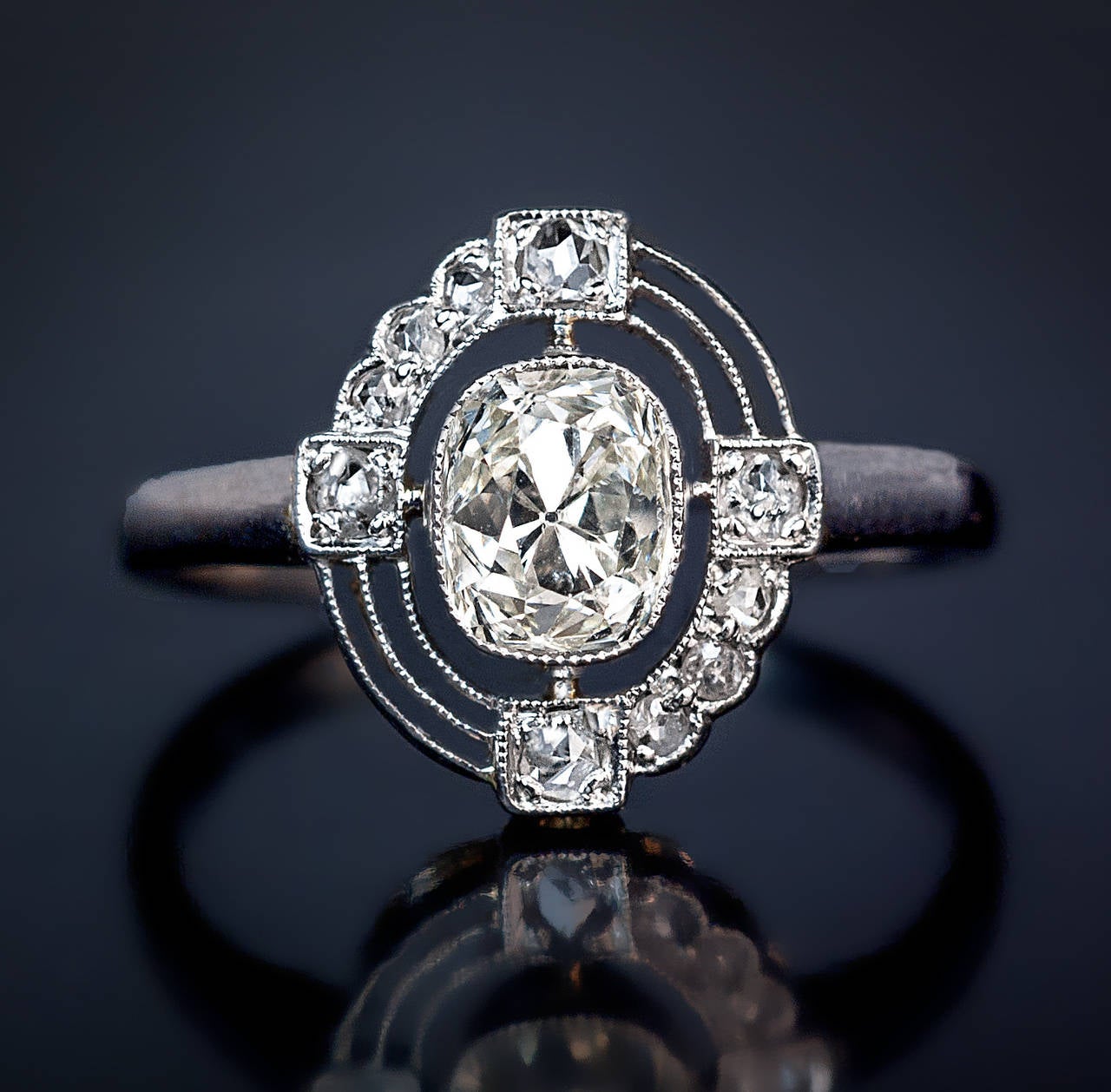 ring deco russian deco platinum engagement ring at 1stdibs ring deco russian deco platinum engagement ring at 1stdibs