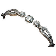 Art Deco Diamond Platinum Bracelet 1920s