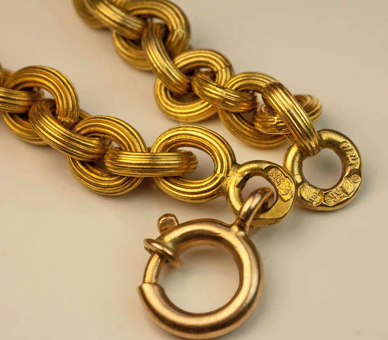 Antike russische Goldkette Halskette für Damen oder Herren