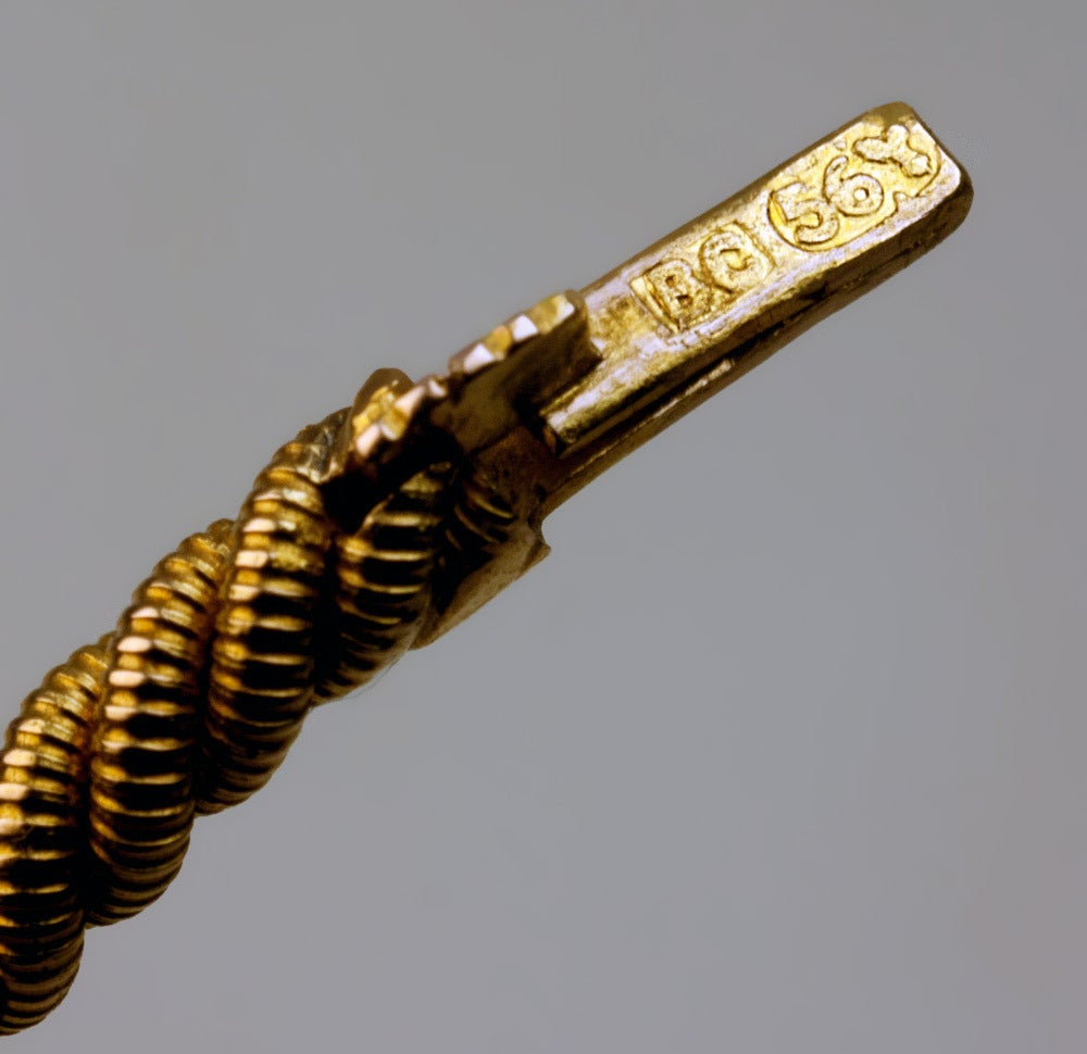 Women's Antique Russian Demantoid Gold Bangle Bracelet