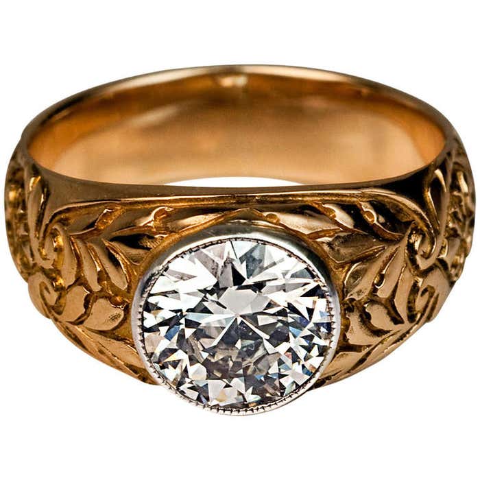 Antique Russian Diamond Ring at 1stDibs | russian diamond rings for ...