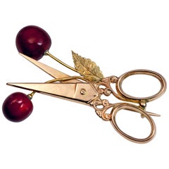 Antique Russian Gold Novelty Brooch